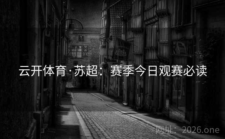 云开体育·苏超:赛季今日观赛必读 云开体育·苏超:赛季今日观赛必读