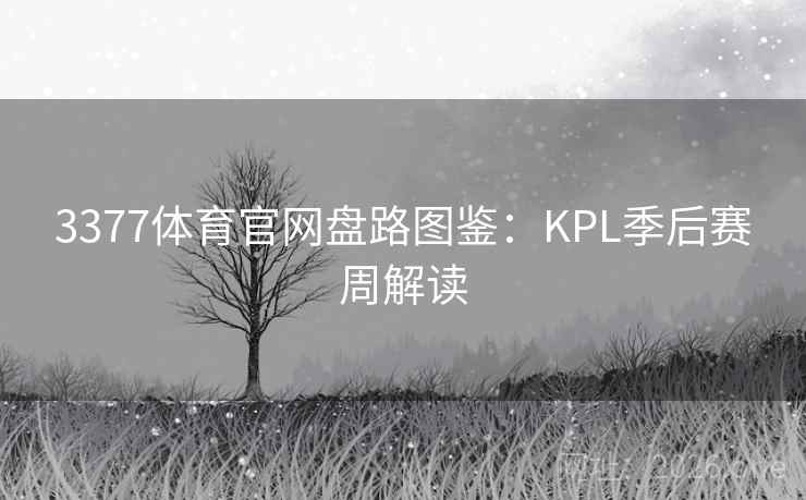 3377体育官网盘路图鉴:KPL季后赛周解读 3377体育官网盘路图鉴:KPL季后赛周解读